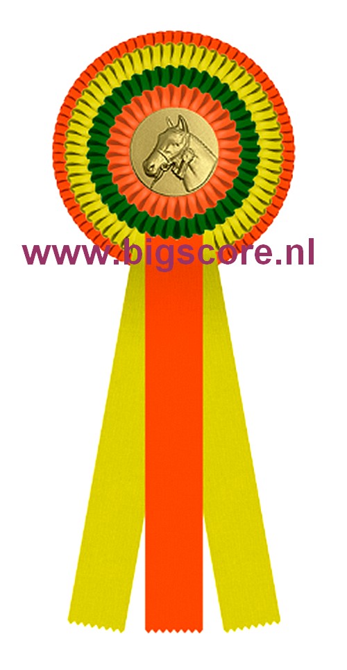 R 04 Multi 4-Ringsrozet Ø 15,5 L: 39,5 cm Blanco met optie Full-Colour logo Ø 50 mm